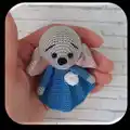 Finger Puppets Set Teremok (Wooden House) Amigurumi Pattern step 1 - construction progress