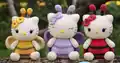 Spring Kitty Amigurumi Pattern step 2 - assembly progress