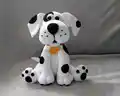 Dog Dotty Amigurumi Pattern step 1 - construction progress