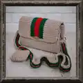 Clutch with stripes Pattern step 1 - construction progress