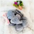 Elephant Amigurumi Pattern step 1 - construction progress