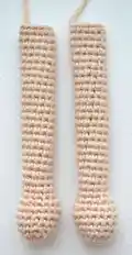 DOLL ELIZA Amigurumi Pattern step 2 - assembly progress