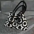 Paris Crochet Bag Pattern step 1 - construction progress