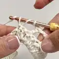 White Lace Sweater Pattern step 3 - details and accessories