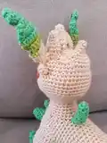 Half lemon and lemon slices Amigurumi Pattern step 2 - assembly progress