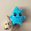 Luma Amigurumi Pattern step 1 - construction progress