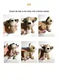 Chihuahua in a Carrier Bag Amigurumi Pattern step 3 - details and accessories