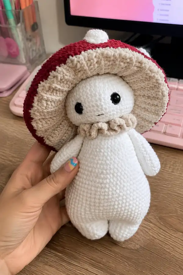 Big Mushroom Friend Amigurumi Pattern