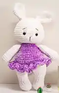 Lily Bunny Amigurumi Pattern step 4 - final assembly and finishing
