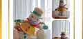 Snowman Gingerbread Amigurumi Pattern step 1 - construction progress