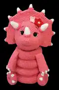 Triceratops Amigurumi Pattern step 1 - construction progress
