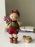 Alice, the Doll Amigurumi Pattern step 1 - construction progress
