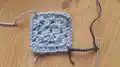 Color Block Square Crochet Coasters Pattern step 4 - final assembly and finishing