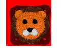 Lion Granny Square Pattern step 1 - construction progress