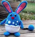 Azumarill Amigurumi Pattern step 4 - final assembly and finishing