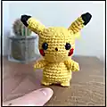 Pokémon Pikachu Amigurumi Pattern step 3 - details and accessories