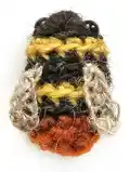 Crochet bumblebees Amigurumi Pattern step 2 - assembly progress