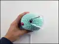 Blue the Butterfly Amigurumi Pattern step 3 - details and accessories