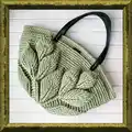 Crochet bag with leaves Pattern step 1 - construction progress
