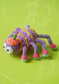 Spinderella the Spider Amigurumi Pattern step 1 - construction progress
