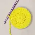 Fish Granny Square Crochet Pattern step 2 - assembly progress