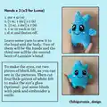 Luma Amigurumi Pattern step 2 - assembly progress