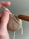 Alice, the Doll Amigurumi Pattern step 2 - assembly progress
