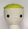 Baby Dandelion Amigurumi Pattern step 3 - details and accessories