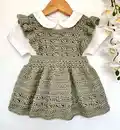 Baby Girls Ruffle Dress Pattern step 1 - construction progress