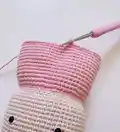 Theo the nutcracker Amigurumi Pattern step 3 - details and accessories