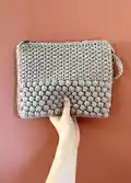 Bobble Clutch Pattern step 1 - construction progress