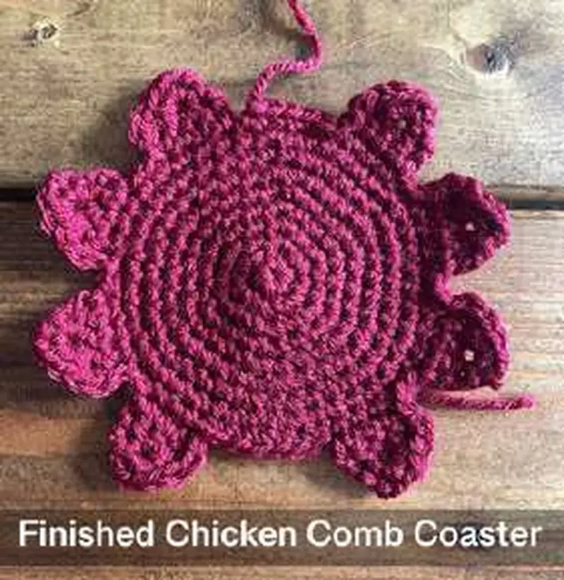 Free Intermediate crochet pattern: Hennifer Chicken Crochet Coaster Set Pattern - Easy to follow tutorial