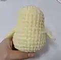 Duck No Sew Amigurumi Pattern step 4 - final assembly and finishing