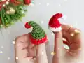 Mini Christmas Hat Pattern step 1 - construction progress