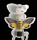 Death's Head Hawk Moth Amigurumi Pattern step 3 - details and accessories