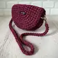 Slice Handbag Crochet Pattern step 1 - construction progress