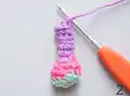 Spinderella the Spider Amigurumi Pattern step 2 - assembly progress