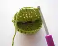 Crochet Frog Amigurumi Pattern step 4 - final assembly and finishing