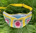 Floral Crossbody Bag Pattern step 1 - construction progress