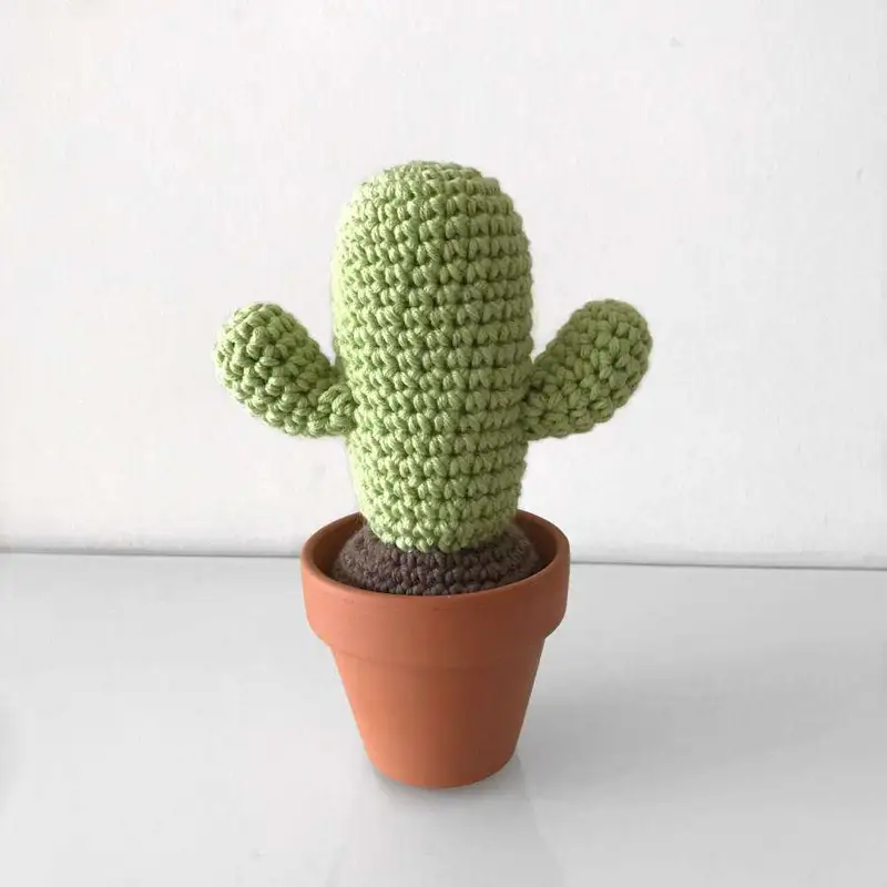 Desert Crochet Cactus Amigurumi Pattern crochet pattern - detailed view of completed project