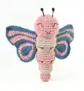 Ava the Butterfly Amigurumi Pattern step 4 - final assembly and finishing