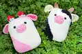 Cow Squishmallow Plushie Amigurumi Pattern step 1 - construction progress