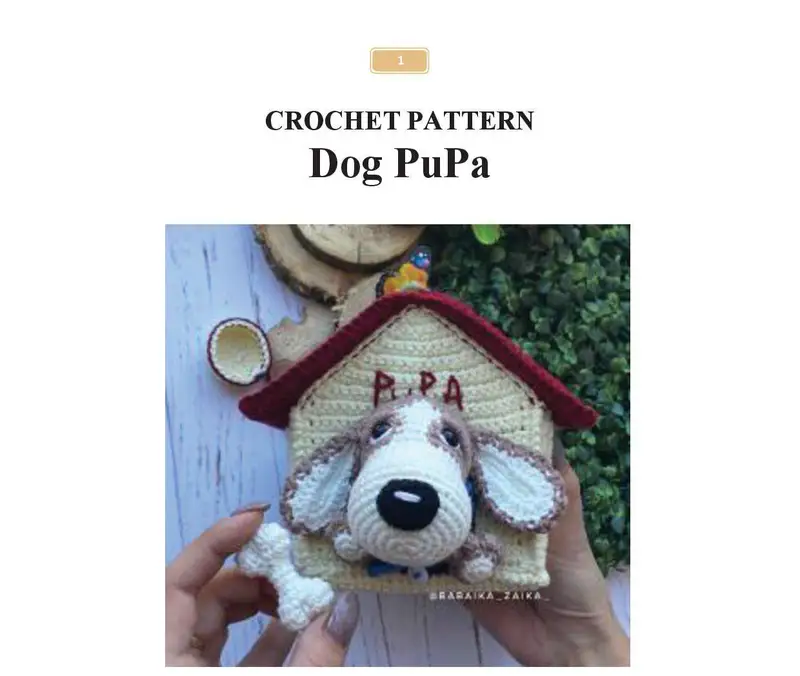 Free Intermediate crochet pattern: Dog PuPa Amigurumi Pattern - Easy to follow tutorial