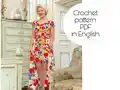 Modern Irish Lace Floral Dress Pattern step 1 - construction progress