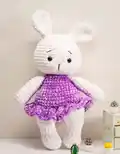 Lily Bunny Amigurumi Pattern step 4 - final assembly and finishing