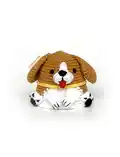 Beagle Dog Amigurumi Pattern step 1 - construction progress