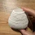 Snowman Amigurumi Pattern step 2 - assembly progress