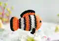 Nemo Clown Fish Amigurumi Pattern step 1 - construction progress