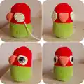 Lovebird and Parrot Amigurumi Pattern step 4 - final assembly and finishing