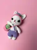 Bunny Amigurumi Pattern step 1 - construction progress
